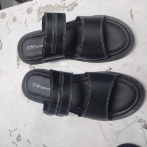 Men's Black Slip-on Sandal