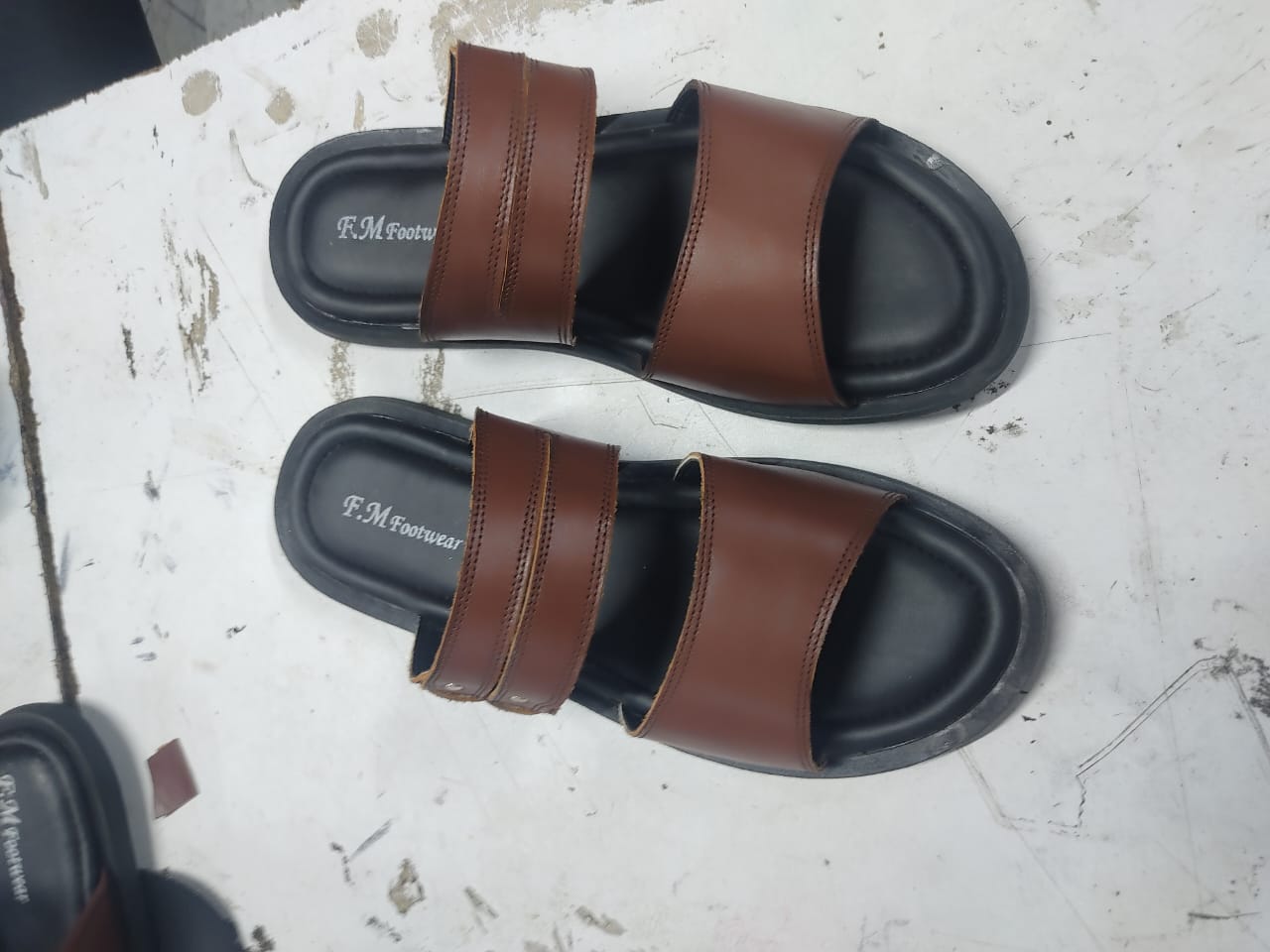 Men's Brown Slip-on Sandal